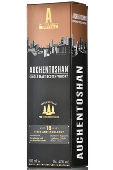 Auchentoshan 18 years - виски Очентошен 18 лет 0.7 л