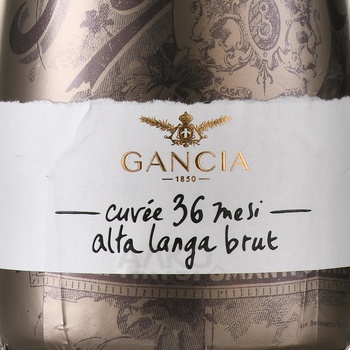 Gancia Cuvee 36 Alta Langa DOCG Metodo Classico - игристое вино Ганча Кюве 36 Альта Ланга Брют Кюве Миллезимато Методо Классико 0.75 л