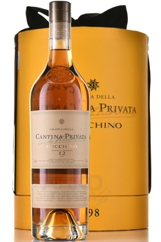 Cantina Privata Bocchino 12 anni - граппа Кантина Привата Боккино 12 лет 0.7 л в п/у + 2 бокала