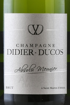 Champagne Didier-Ducos Absolu Meunier - шампанское Дидье-Дюко Абсолю Менье 0.75 л белое брют