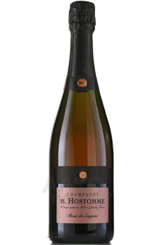 Champagne M. Hostomme Rose de Saignee - шампанское Шампань М. Остом Розе де Сене 0.75 л розовое экстра брют