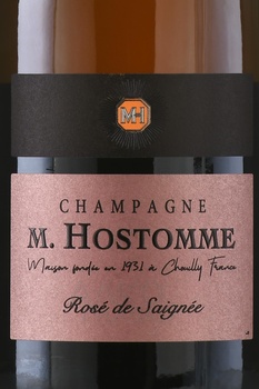 Champagne M. Hostomme Rose de Saignee - шампанское Шампань М. Остом Розе де Сене 0.75 л розовое экстра брют