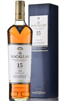 Macallan Double Cask Matured 15 years old gift box - виски Макаллан Дабл Мейчурд 15 лет 0.7 л в п/у