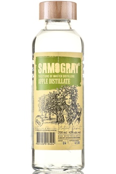 Водка плодовая Самограй Яблочный Дистиллят 0.7 л