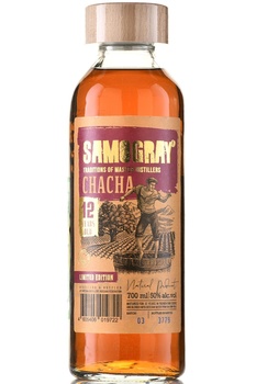 Водка виноградная Самограй Чача 12 лет 0.7 л