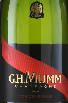 Champagne G.H. Mumm Cordon Rouge Brut - шампанское Шампань Дж.Г. Мумм Кордон Руж Брют 0.75 л белое брют