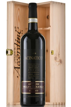 Acinatico Amarone della Valpolicella Classico - вино Ачинатико Амароне делла Вальполичелла Классико 1.5 л красное полусухое в д/у
