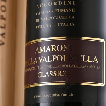 Acinatico Amarone della Valpolicella Classico - вино Ачинатико Амароне делла Вальполичелла Классико 1.5 л красное полусухое в д/у