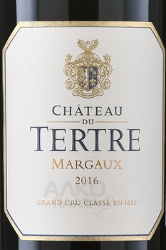 Chateau du Tertre Grand Cru Classe Margaux AOC - вино Шато Дю Тертр Гран Крю Классе АОС Марго 0.75 л красное сухое