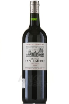 Chateau Cantemerle Grand Cru Classe Haut Medoc AOC - вино Шато Кантемерль Гран Крю Классе АОС О-Медок 2016 год 0.75 л красное сухое