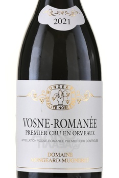 Domaine Mongeard-Mugneret Vosne-Romanee 1-er Cru En Orveaux AOC - вино Монжар-Мюньере Вон-Романэ Премье Крю Ан Орво 0.75 л красное сухое