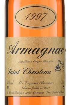 Armagnac Saint Christeau 1997 - арманьяк Сент-Кристо 1997 года 0.7 л в п/у