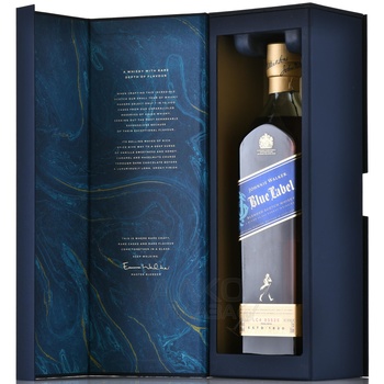 Johnnie Walker Blue Label - виски Джонни Уокер Блю Лейбл 0.75 л в п/у