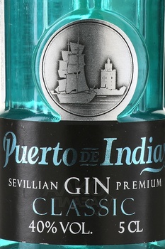 Puerto de Indias Classic - джин Пуэрто де Индиас Классик 0.05 л