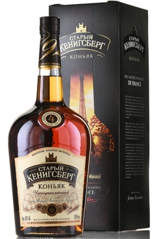Коньяк Старый Кенигсберг 4 года 1.5 л в п/у