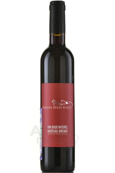 Domaine Grand Nicolet Vin Doux Naturel Rasteau Grenat AOC - вино ликерное Домэн Гран Николе Ван Ду Натюрель Расто Грона АОС 0.5 л