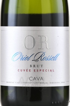 Oriol Rossell Cuvee Especial Reserva Brut Cava - вино игристое Кава Ориол Россел Брют Кюве Эспесьял Резерва 0.75 л белое брют