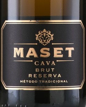Maset Cava Brut Reserva - вино игристое Кава Масет Брют Резерва 0.75 л белое брют