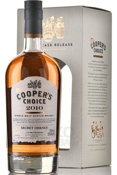 The Cooper’s Choice Secret Orkney Single Malt Amontillado Sherry Finish - виски Зе Куперс Чойс Сикрет Оркней Сингл Молт Амонтильядо Шерри Финиш 0.7 л п/у