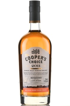 The Cooper’s Choice Benrinnes Single Malt Malaga Wine Cask Finish - виски Зе Куперс Чойс Бенриннес Сингл Молт Малага Вайн Каск Финиш 0.7 л в п/у