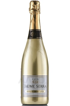 Jaume Serra Cava Brut Nature - вино игристое Кава Жауме Серра Брют Натюр 0.75 л золотая бутылка белое брют натюр