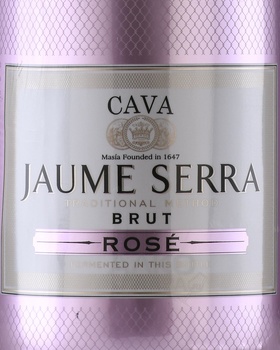 Cava Jaume Serra Brut Rose - вино игристое Кава Жауме Серра Брют Розе 0.75 л розовое брют