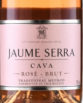 Cava Jaume Serra Brut Rose - вино игристое Кава Жауме Серра Брют Розе 0.75 л розовое брют