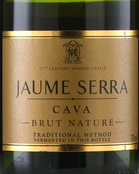 Jaume Serra Cava Brut Nature - вино игристое Кава Жауме Серра Брют Натюр 0.75 л белое брют натюр