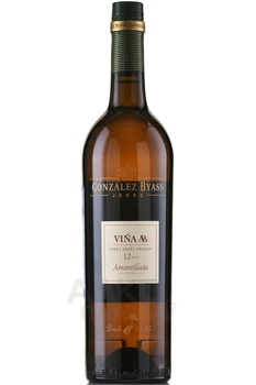 Vina AB Amontillado Seco 12 Anos - херес Винья Амонтильядо Секо 12 лет 0.75 л белый