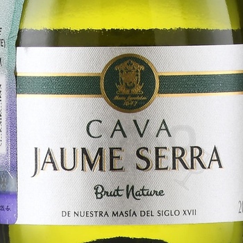 Jaume Serra Cava Brut Nature - вино игристое Кава Жауме Серра Брют Натюр 0.2 л белое брют натюр