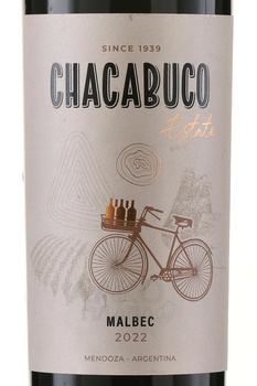 Chacabuco Estate Malbec - вино Чакабуко Истейт Мальбек 0.75 л красное сухое