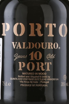 Valdouro Porto 10 Years Old - портвейн Порто Вальдоуру 10 лет 0.75 л