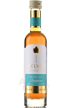 Вино десертное Вельвет Сеасон Мускат Фанагория 0.1 л белое сладкое