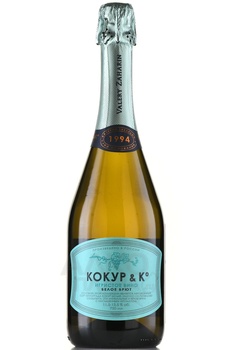Kokur & Co - вино игристое Кокур и Ко 0.75 л белое брют