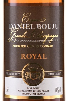 Daniel Bouju Royal Grand Champagne - коньяк Даниель Бужу Гранд Шампань Рояль 0.05 л