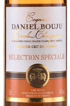 Daniel Bouju Selection Speciale Grande Champagne - коньяк Даниель Бужу Гранд Шампань Селексьон Спесиаль 5 лет 0.05 л