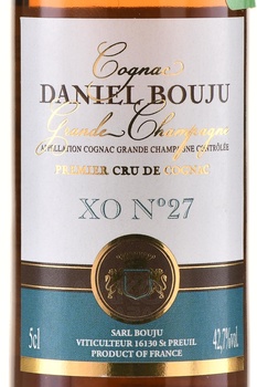 Daniel Bouju XO №27 Grande Champagne - коньяк Даниель Бужу Гранд Шампань ХО №27 0.05 л