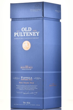 Old Pulteney Flotilla 10 Years Old Vintage 2012 - виски Олд Пултени Флотилла 10 лет Винтаж 2012 0.7 л в п/у