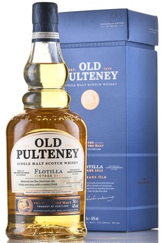 Old Pulteney Flotilla 10 Years Old Vintage 2012 - виски Олд Пултени Флотилла 10 лет Винтаж 2012 0.7 л в п/у