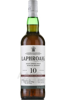 Laphroaig 10 Year Old Sherry Oak Finish - виски Лафройг Шерри Оук Финиш 10 лет 0.7 л в п/у