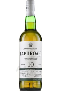 Laphroaig 10 Year Old Cask Strength - виски Лафройг Каск Стренгс 10 лет 0.7 л в п/у