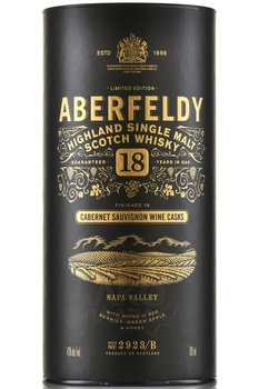Aberfeldy 18 Years Old - виски Аберфелди 18 лет 0.7 л в тубе