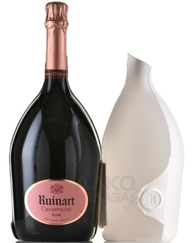 Ruinart Rose Brut - шампанское Рюинар Розе 1.5 л розовое брют в чехле