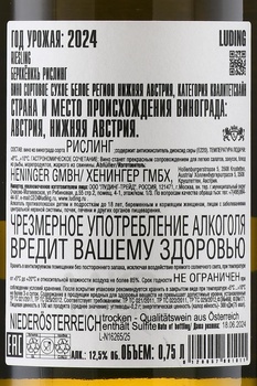 Weingut Heninger Bergkonig Riesling - вино Хенингер Берккёнихь Рислинг 0.75 л белое сухое