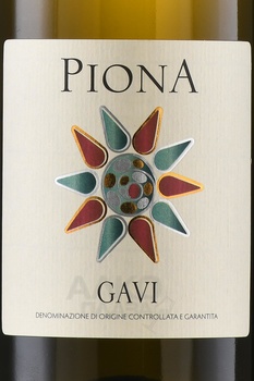 Piona Gavi - вино Гави Пиона 0.75 л белое сухое