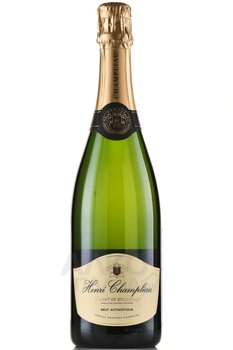 Henri Champliau Brut Authentic Cremant de Bourgogne - вино игристое Анри Шамплио Креман де Бургонь Брют Аутентик 0.75 л брют белое