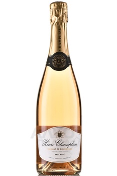 Henri Champliau Brut Rose Cremant de Bourgogne - вино игристое Анри Шамплио Креман де Бургонь Брют Розе 0.75 л розовое брют