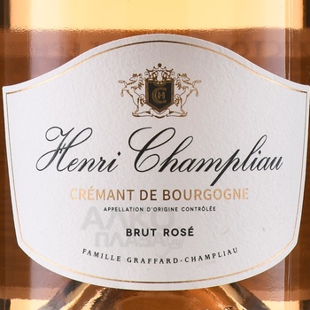 Henri Champliau Brut Rose Cremant de Bourgogne - вино игристое Анри Шамплио Креман де Бургонь Брют Розе 0.75 л розовое брют