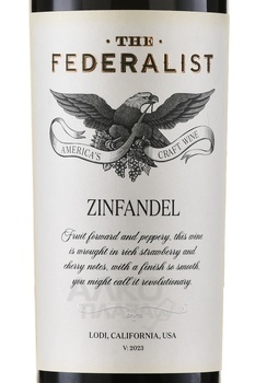 Federalist Lodi Zinfandel - вино Федералист Лоди Зинфандель 0.75 л