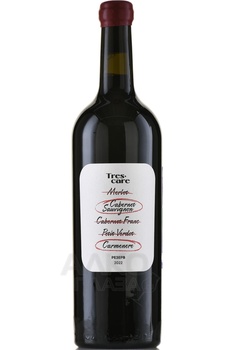 Trescare Carmenere Cabernet Sauvignon Reserva - вино Трескаре Карменер Каберне Совиньон резерв 0.75 л красное сухое